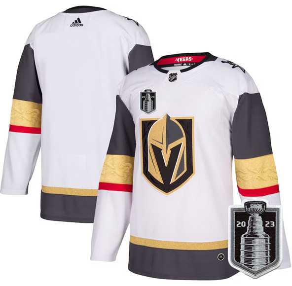Men%27s Vegas Golden Knights Blank White 2023 Stanley Cup Final Stitched Jersey Dzhi->winnipeg jets->NHL Jersey